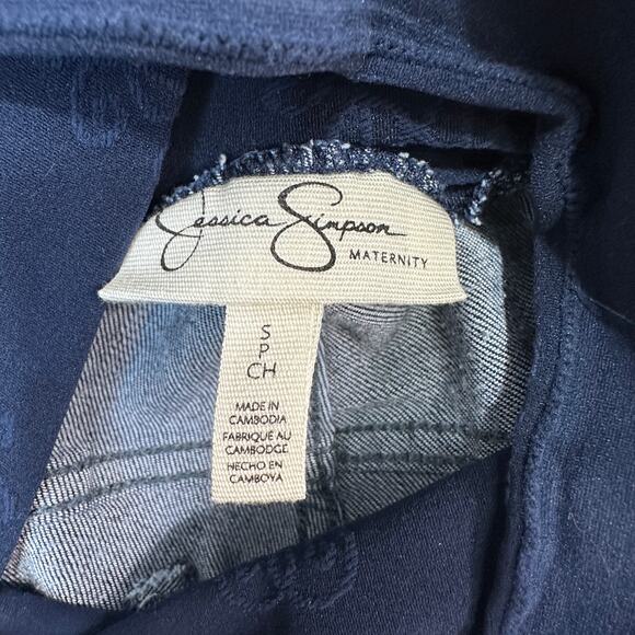 Jessica Simpson Maternity Jegging S Dark Wash Denim Secret Fit Belly Skinny Leg - Picture 6 of 14